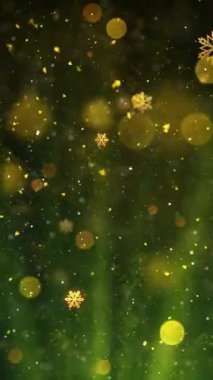 Mobil Dikey Çözünürlük 1080x1920 Pikseller, Yılbaşı Karları ve Kar Taneleri Kusursuz Döngü Arkaplanı, Dikey Çözünürlük Mobil Videolar için harika