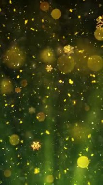 Mobil Dikey Çözünürlük 1080x1920 Pikseller, Yılbaşı Karları ve Kar Taneleri Kusursuz Döngü Arkaplanı, Dikey Çözünürlük Mobil Videolar için harika