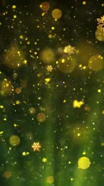 Mobil Dikey Çözünürlük 1080x1920 Pikseller, Yılbaşı Karları ve Kar Taneleri Kusursuz Döngü Arkaplanı, Dikey Çözünürlük Mobil Videolar için harika