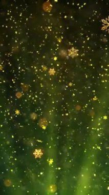 Mobil Dikey Çözünürlük 1080x1920 Pikseller, Yılbaşı Karları ve Kar Taneleri Kusursuz Döngü Arkaplanı, Dikey Çözünürlük Mobil Videolar için harika