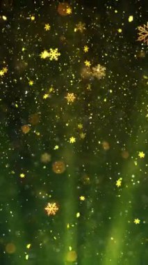 Mobil Dikey Çözünürlük 1080x1920 Pikseller, Yılbaşı Karları ve Kar Taneleri Kusursuz Döngü Arkaplanı, Dikey Çözünürlük Mobil Videolar için harika