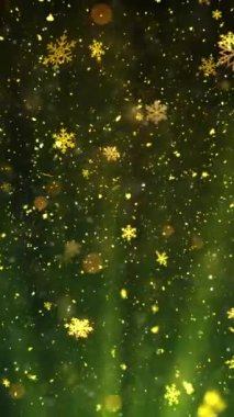 Mobil Dikey Çözünürlük 1080x1920 Pikseller, Yılbaşı Karları ve Kar Taneleri Kusursuz Döngü Arkaplanı, Dikey Çözünürlük Mobil Videolar için harika