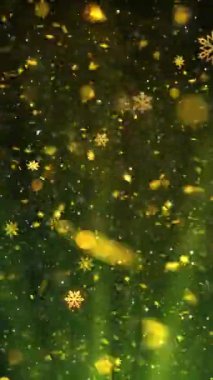 Mobil Dikey Çözünürlük 1080x1920 Pikseller, Yılbaşı Karları ve Kar Taneleri Kusursuz Döngü Arkaplanı, Dikey Çözünürlük Mobil Videolar için harika