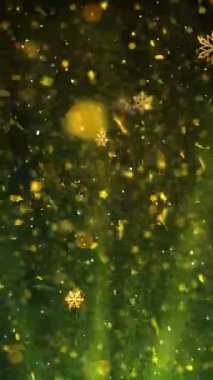 Mobil Dikey Çözünürlük 1080x1920 Pikseller, Yılbaşı Karları ve Kar Taneleri Kusursuz Döngü Arkaplanı, Dikey Çözünürlük Mobil Videolar için harika