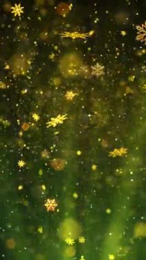 Mobil Dikey Çözünürlük 1080x1920 Pikseller, Yılbaşı Karları ve Kar Taneleri Kusursuz Döngü Arkaplanı, Dikey Çözünürlük Mobil Videolar için harika