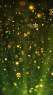 Mobil Dikey Çözünürlük 1080x1920 Pikseller, Yılbaşı Karları ve Kar Taneleri Kusursuz Döngü Arkaplanı, Dikey Çözünürlük Mobil Videolar için harika