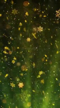 Mobil Dikey Çözünürlük 1080x1920 Pikseller, Yılbaşı Karları ve Kar Taneleri Kusursuz Döngü Arkaplanı, Dikey Çözünürlük Mobil Videolar için harika