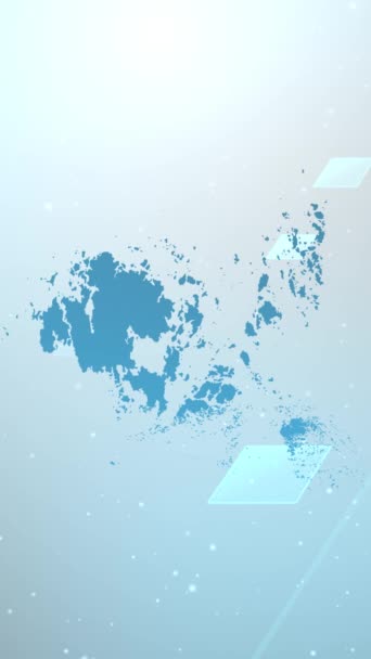 Mobilní Vertikální Rozlišení 1080X1920 Pixelů Aland Islands Země Mapa Posuvník — Stock video