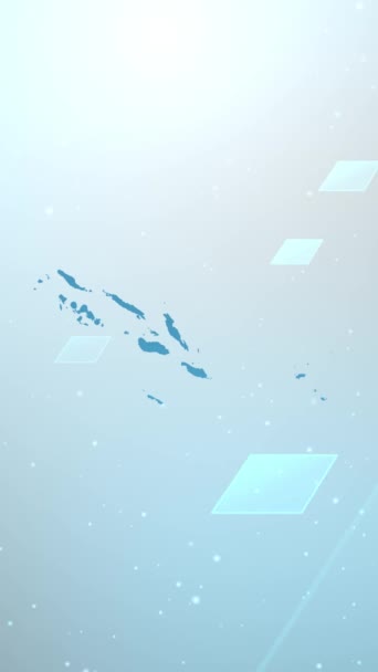 移动垂直分辨率1080X1920 Pixels 所罗门群岛国家地图幻灯片背景开放程序 适用于爱国方案 企业介绍 — 图库视频影像