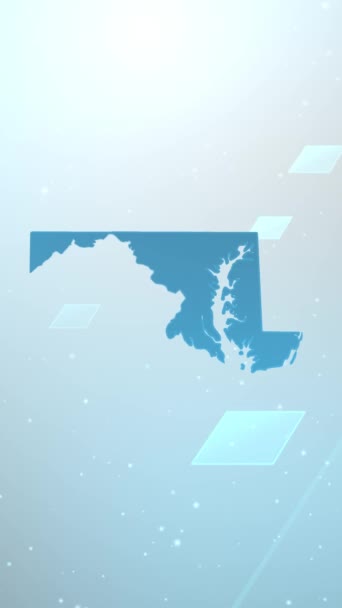 Mobil Dikey Çözünürlük 1080X1920 Pikseller Maryland Eyaleti Abd Kaydırma Arkaplan — Stok video