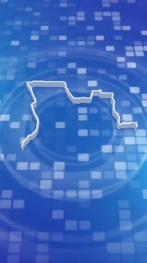 Mobil Dikey Çözünürlük 1080x1920 Piksel, Angola 3D Minimal Arkaplan Girişi, Çok Amaçlı Politika, Seçimler, Seyahat, Haberler ve Spor Olayları İçin Kullanışlı