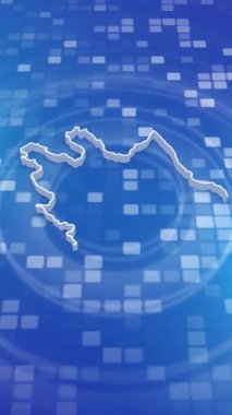 Mobil Dikey Çözünürlük 1080x1920 Pikseller, Azerbaycan 3D Minimal Arkaplan Haritası, Çok Amaçlı Özgeçmiş Politika, Seçimler, Seyahat, Haber ve Spor Olayları İçin Kullanışlı