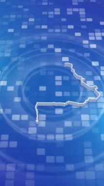 Mobil Dikey Çözünürlük 1080x1920 Pikseller, Burkina Faso 3D Minimal Arkaplan Haritası, Çok Amaçlı Politika, Seçimler, Seyahat, Haber ve Spor Olayları İçin Kullanışlı