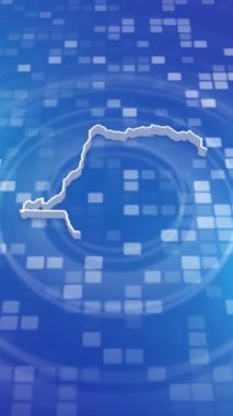 Mobil Dikey Çözünürlük 1080x1920 Pikseller, Kongo Demokratik Cumhuriyeti Minimal Arkaplan Haritası, Çok Amaçlı Politika, Seçimler, Seyahat, Haber ve Spor Olayları İçin Kullanışlı