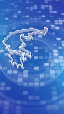 Mobil Dikey Çözünürlük 1080x1920 Piksel, Yunanistan Asgari Arkaplan Konulu 3D Harita, Çok Amaçlı Politika, Seçimler, Seyahat, Haberler ve Spor Olayları İçin Kullanışlı