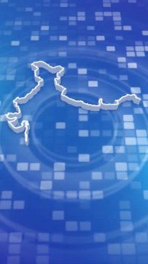 Mobil Dikey Çözünürlük 1080x1920 Piksel, Hindistan 3D Minimal Arkaplan Giriş, Çok Amaçlı Politika, Seçimler, Seyahat, Haberler ve Spor Olayları İçin Kullanışlı