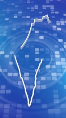 Mobil Dikey Çözünürlük 1080x1920 Piksel, İsrail 3D Minimal Arkaplan Giriş, Çok Amaçlı Politika, Seçimler, Seyahat, Haberler ve Spor Olayları İçin Kullanışlı