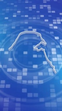 Mobil Dikey Çözünürlük 1080x1920 Pikseller, Kuveyt 3D Minimum Arkaplan Haritası, Çok Amaçlı Politika, Seçimler, Seyahat, Haberler ve Spor Olayları İçin Kullanışlı