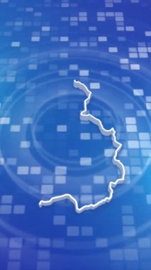 Mobil Dikey Çözünürlük 1080x1920 Pikseller, Lihtenştayn 3D Minimal Arkaplan Haritası, Çok Amaçlı Politika, Seçimler, Seyahat, Haber ve Spor Olayları İçin Kullanışlı