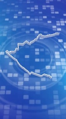 Mobil Dikey Çözünürlük 1080x1920 Pikseller, Nikaragua 3D Minimal Arkaplan Haritası, Çok Amaçlı Politika, Seçimler, Seyahat, Haberler ve Spor Olayları İçin Kullanışlı