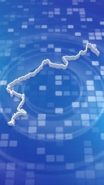 Mobil Dikey Çözünürlük 1080x1920 Piksel, Kuzey Kore 3D Minimal Arkaplan Giriş, Çok Amaçlı Politika, Seçimler, Seyahat, Haberler ve Spor Olayları İçin Kullanışlı