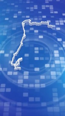 Mobil Dikey Çözünürlük 1080x1920 Piksel, Portekiz 3D Minimal Arkaplan Giriş, Çok Amaçlı Politika, Seçimler, Seyahat, Haberler ve Spor Olayları İçin Kullanışlı