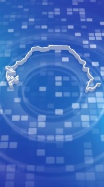 Mobil Dikey Çözünürlük 1080x1920 Pikseller, Sierra Leone 3D Minimal Arkaplan Haritası, Çok Amaçlı Politika, Seçimler, Seyahat, Haberler ve Spor Olayları İçin Kullanışlı