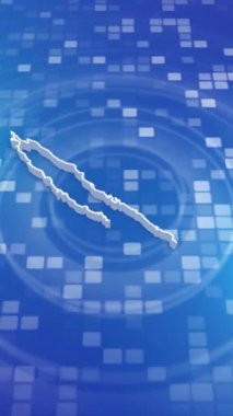 Mobil Dikey Çözünürlük 1080x1920 Pikseller, Yeni Kaledonya 3D Minimal Arkaplan Haritası, Çok Amaçlı Politika, Seçimler, Seyahat, Haberler ve Spor Olayları İçin Kullanışlı