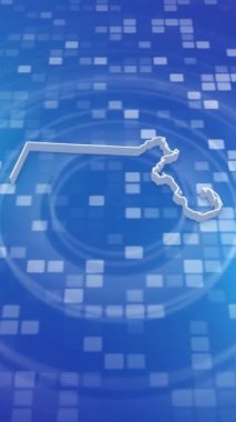 Mobil Dikey Çözünürlük 1080x1920 Pikseller, Massachusetts Eyaleti (ABD) 3D Minimum Arkaplan Girişi, Çok Amaçlı Politika, Seçim, Seyahat, Haber ve Spor Olayları İçin Kullanışlı