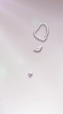 Mobil Dikey Çözünürlük 1080x1920 Piksel, Saint Vincent and the Grenadines 3D Harita Beyaz Arkaplan Giriş, Çok Amaçlı Politika, Seçim, Seyahat, Haber ve Spor Olayları