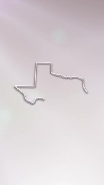 Mobil Dikey Çözünürlük 1080x1920 Pikseller, Teksas Eyaleti (ABD) Beyaz Arkaplan Üzerine 3D Harita Giriş, Çok Amaçlı Politika, Seçimler, Seyahat, Haberler ve Spor Olayları İçin Kullanışlı