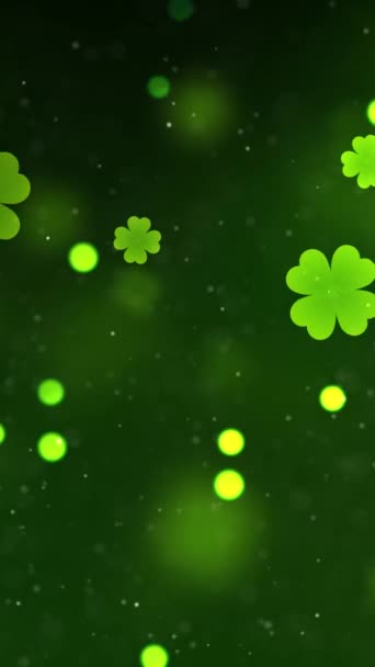 Mobile Vertical Resolution 1080X1920 Pixels Patrick Day Background Animation Seamless — Stock Video