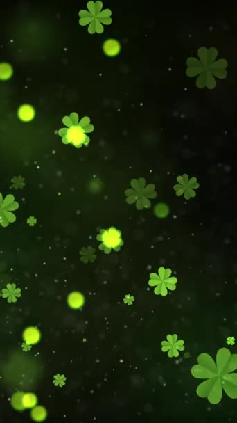 Résolution Verticale Mobile 1080X1920 Pixels Animation Fond Saint Patrick Avec — Video