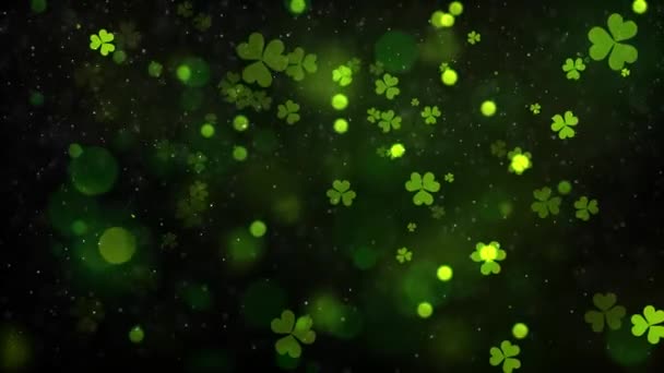Patrick Day Background Animation Seamless Loop — Stock Video