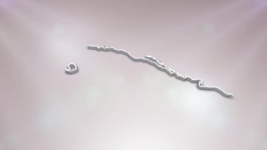 Ülke Haritasında Küba Bayrağı, Siyaset, Seçimler, Seyahat, Haber ve Spor Etkinlikleri ve Sunumlar İçin Uygun 3D Harita Bayrak Açacağı