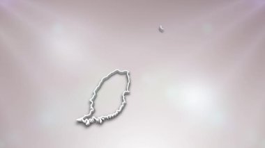 Ülke Haritasında Grenada Bayrağı, Siyaset, Seçim, Seyahat, Haberler ve Spor Olayları ve Sunumlar İçin Uygun 3D Harita Açacak