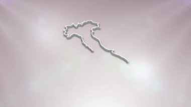 Ülke Haritasında İtalya Bayrağı, Siyaset, Seçim, Seyahat, Haber ve Spor Etkinlikleri ve Sunumlar İçin Uygun 3D Bayrak Açacak