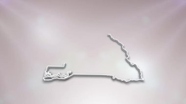 Ülke Haritasında Senegal Bayrağı, Siyaset, Seçim, Seyahat, Haber ve Spor Olayları ve Sunumlar İçin Uygun 3D Harita Açacağı