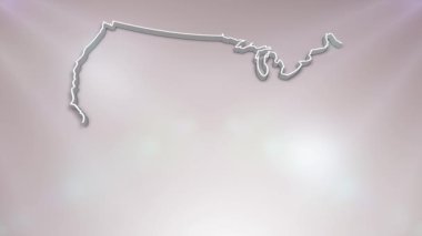 Ülke Haritasında Amerika Birleşik Devletleri Bayrağı, Siyaset, Seçim, Seyahat, Haberler ve Spor Etkinlikleri ve Sunumlar İçin Uygun 3D Harita Açacak