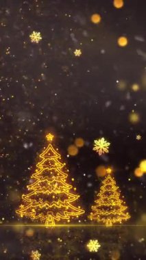 Mobil Dikey Çözünürlük 2160 x 3840 Piksel, Yılbaşı Mutlu Kış Arkaplanı Kusursuz Döngü, Mobil Videolar için Dikey Çözünürlük, Noel, Yeni Yıl, Kış Promosyonları, Tatil Açılışları