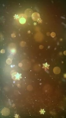 Mobil Dikey Çözünürlük 2160 x 3840 Piksel, Yılbaşı Mutlu Kış Arkaplanı Kusursuz Döngü, Mobil Videolar için Dikey Çözünürlük, Noel, Yeni Yıl, Kış Promosyonları, Tatil Açılışları