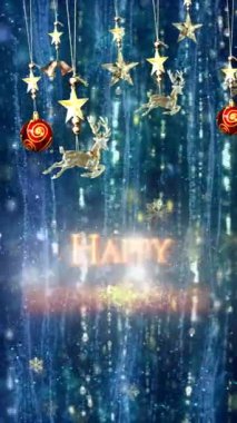 Mobil Dikey Çözünürlük 2160 x 3840 Piksel, Mutlu Yeni Yıl Dilekleri Arkaplanı, Mobil Videolar için Dikey Çözünürlük, Noel, Yeni Yıl, Kış Tanıtımları, Tatil Açılışları