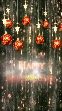 Mobil Dikey Çözünürlük 2160 x 3840 Piksel, Mutlu Yeni Yıl Dilekleri Arkaplanı, Mobil Videolar için Dikey Çözünürlük, Noel, Yeni Yıl, Kış Tanıtımları, Tatil Açılışları