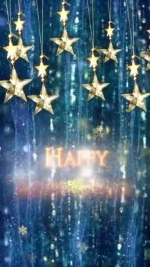 Mobil Dikey Çözünürlük 2160 x 3840 Piksel, Mutlu Yeni Yıl Dilekleri Arkaplanı, Mobil Videolar için Dikey Çözünürlük, Noel, Yeni Yıl, Kış Tanıtımları, Tatil Açılışları