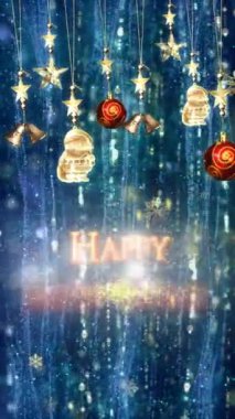 Mobil Dikey Çözünürlük 2160 x 3840 Piksel, Mutlu Yeni Yıl Dilekleri Arkaplanı, Mobil Videolar için Dikey Çözünürlük, Noel, Yeni Yıl, Kış Tanıtımları, Tatil Açılışları