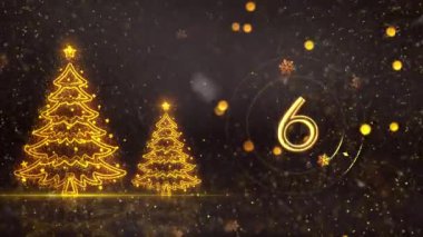 4K, 3840 x 2160 Piksel Çözünürlüğü, 2025 Mutlu Yeni Yıl Geri Sayım Animasyonu, 10 Saniyeden Başlıyor, 2025 Yılına Yüksek Kaliteli Yeni Yıl Animasyonu