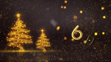 4K, 3840 x 2160 Piksel Çözünürlüğü, 2025 Mutlu Yeni Yıl Geri Sayım Animasyonu, 10 Saniyeden Başlıyor, 2025 Yılına Yüksek Kaliteli Yeni Yıl Animasyonu