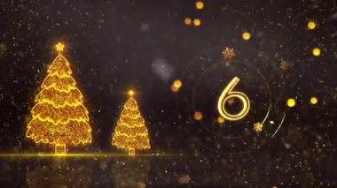 4K, 3840 x 2160 Piksel Çözünürlüğü, 2025 Mutlu Yeni Yıl Geri Sayım Animasyonu, 10 Saniyeden Başlıyor, 2025 Yılına Yüksek Kaliteli Yeni Yıl Animasyonu