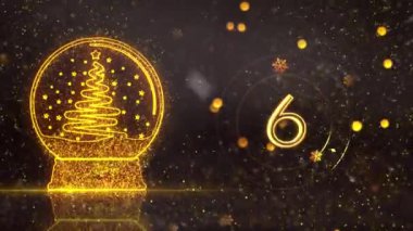 4K, 3840 x 2160 Piksel Çözünürlüğü, 2025 Mutlu Yeni Yıl Geri Sayım Animasyonu, 10 Saniyeden Başlıyor, 2025 Yılına Yüksek Kaliteli Yeni Yıl Animasyonu