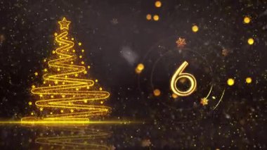 4K, 3840 x 2160 Piksel Çözünürlüğü, 2025 Mutlu Yeni Yıl Geri Sayım Animasyonu, 10 Saniyeden Başlıyor, 2025 Yılına Yüksek Kaliteli Yeni Yıl Animasyonu